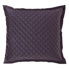 Velvet Diamond Quilted Euro Sham, 27" x 27", Amethyst, 1PC