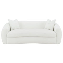 Isabella - Faux Sheepskin Upholstered Sofa Natural - Ivory