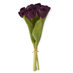 13" Dark Purple Tulip Bundle (6 Stem)