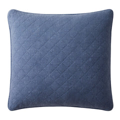 Stonewashed Cotton Gauze Euro Sham, 27" x 27", French Blue, 1PC
