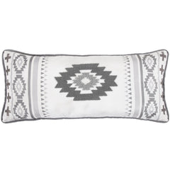 Free Spirit Gray Lumbar Pillow, 15" x 35", 1PC