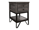 Moro - Chairside Table - Two Tone Warm Gray
