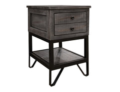 Moro - Chairside Table - Two Tone Warm Gray