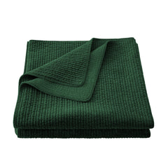 Stonewashed Cotton Velvet Quilt, King, Emerald, 1PC