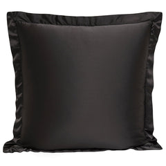 High Shine Satin Euro Sham, 27" x 27", Espresso, 1PC