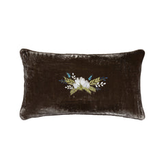 Stella Faux Silk Velvet Body Pillow, 18" x 54", Green Ochre, 1PC