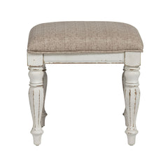 Magnolia Manor - Vanity Stool - White