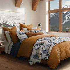 Acadia Reversible Comforter Set, Twin, Navy, 2PC