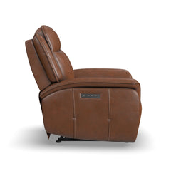 Swift - Power Recliner with Power Headrest & Lumbar - Dark Brown