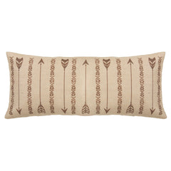 Sedona Long Rectangles & Arrows Burlap Pillow, 15" x 35", 1PC