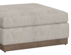 Georgia - Upholstered Square Ottoman - Oyster
