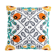 Bonita Indoor/Outdoor Pillow, 20" x 20", Orange, 1PC, 2 MOQ