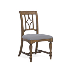 Plymouth - Uph Dining Chair - Medium Brown Finish