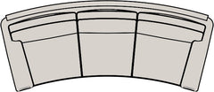 Manning - Stationary Conversation Sofa 8-Way Tie