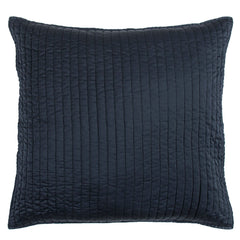Satin Channel Quilted Euro Sham, 27" x 27", Blue, 1PC