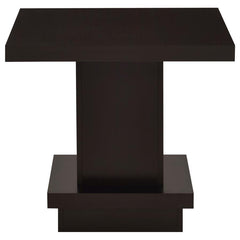 Reston - Square Engineered Wood Side End Table - Cappuccino