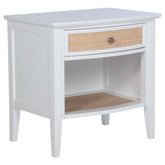 Bexhill - 1-Drawer Nightstand Bedside Table - White
