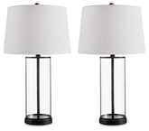 Wilmburgh - Clear / Bronze Finish - Glass Table Lamp (Set of 2)