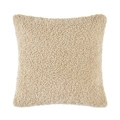 Teddy Pillow with Down Insert, 18" x 18", Cream, 1PC
