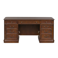 Brayton Manor - 5 Piece Home Office Jr Executive Set - Dark Brown