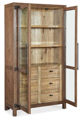 Vineyard Row - Display Cabinet - Light Brown
