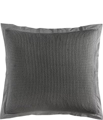 Stonewashed Cotton Waffle Weave Euro Sham, 27" x 27", Navy, 1PC