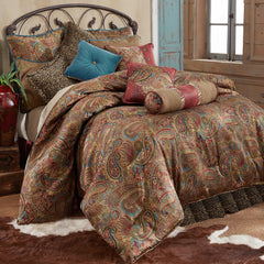 San Angelo Comforter Set, Super King, Leopard, 4PC