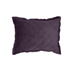 Velvet Diamond Quilted Boudoir Pillow, 12" x 16", Amethyst, 1PC
