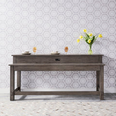 Modern Farmhouse - 4 Piece Dining Room Set - Gray