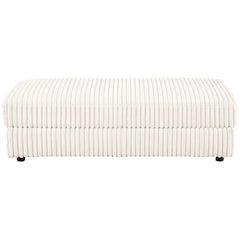 Emberson - Upholstered Rectangular Storage Ottoman - Ivory