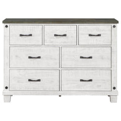 Lilith - 7-Drawer Dresser - Distressed White