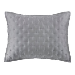 Lyocell Quilt Pillow Sham Set, 21" x 34", Gray, 2PC