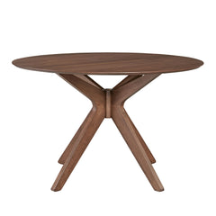 Space Savers - 5 Piece Pedestal Table Set - Dark Brown