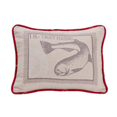 Printed Trout Pillow, 16" x 21", 1PC