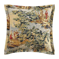 Provence Washed Linen Euro Sham, 27" x 27", 1PC