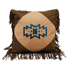 Southwest Fringed Emblem Throw Pillow, 18" x 18", 1PC