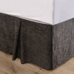 Black Chenille Bed Skirt, Twin, 1PC