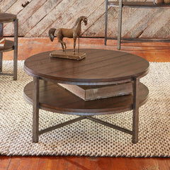 Breckinridge - Round Cocktail Table - Dark Brown
