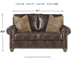 Nicorvo - Coffee - Loveseat