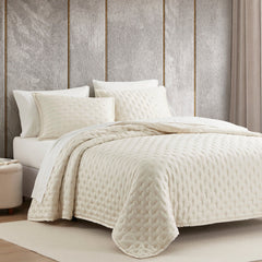 Lyocell Quilt Set, Full/Queen, Ivory, 3PC