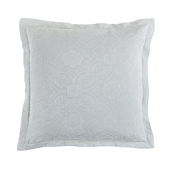 Matelassé Euro Sham, 27" x 27", Gray, 1PC