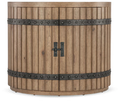 Vineyard Row - Demilune Nightstand - Light Brown