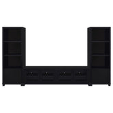 Jupiter - 3-Piece Entertainment Center TV Stand - Black