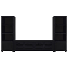 Jupiter - 3-Piece Entertainment Center TV Stand - Black