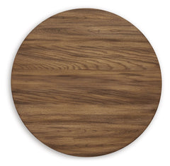 Austanny - Warm Brown - Round End Table