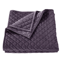 Velvet Diamond Quilt, King, Amethyst, 1PC