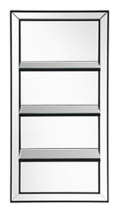 Oriel - Rectangular 3-Shelf Wall Mirror - Silver