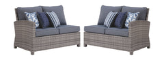 Salem Beach - Gray - 3 Pc. - Sectional Lounge