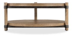 Vineyard Row - 44" Round Cocktail Table - Light Brown
