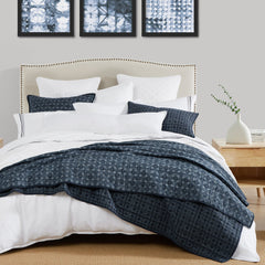 Indigo Reversible Quilt Set, Full/Queen, 3PC